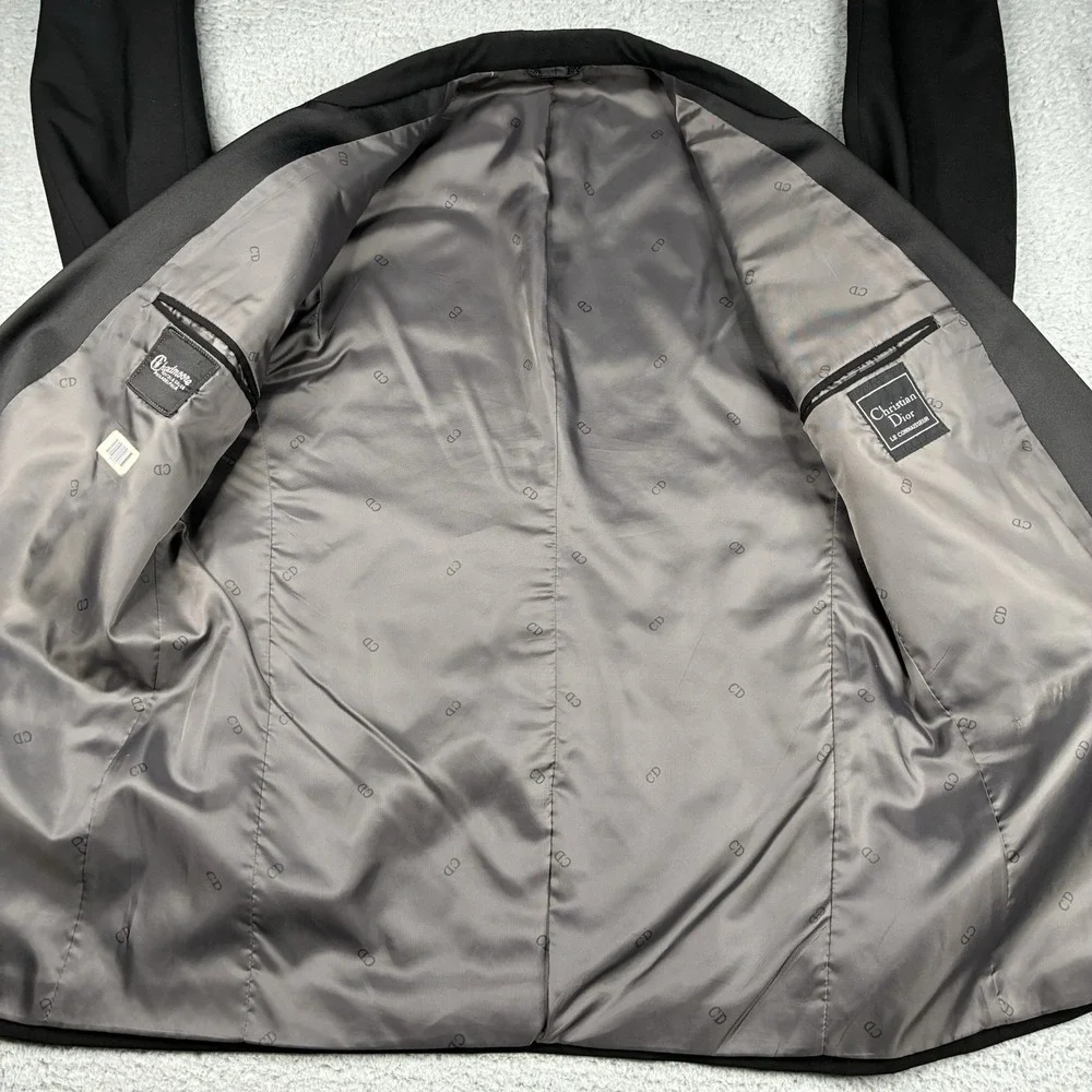 Vintage Christian Dior Le Connaisseur Double Breasted‎ Tuxedo Jacket 40R USA